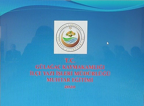 Köy ve Mahalle Muhtarlarına Yönelik Eğitim Düzenlendi.