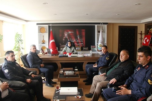Trafik Güvenliği Uygulama Politikası Belgesi kapsamında İlçemizde toplantı yapıldı.